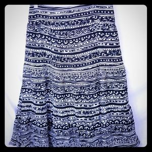 Boho style tiered skirt